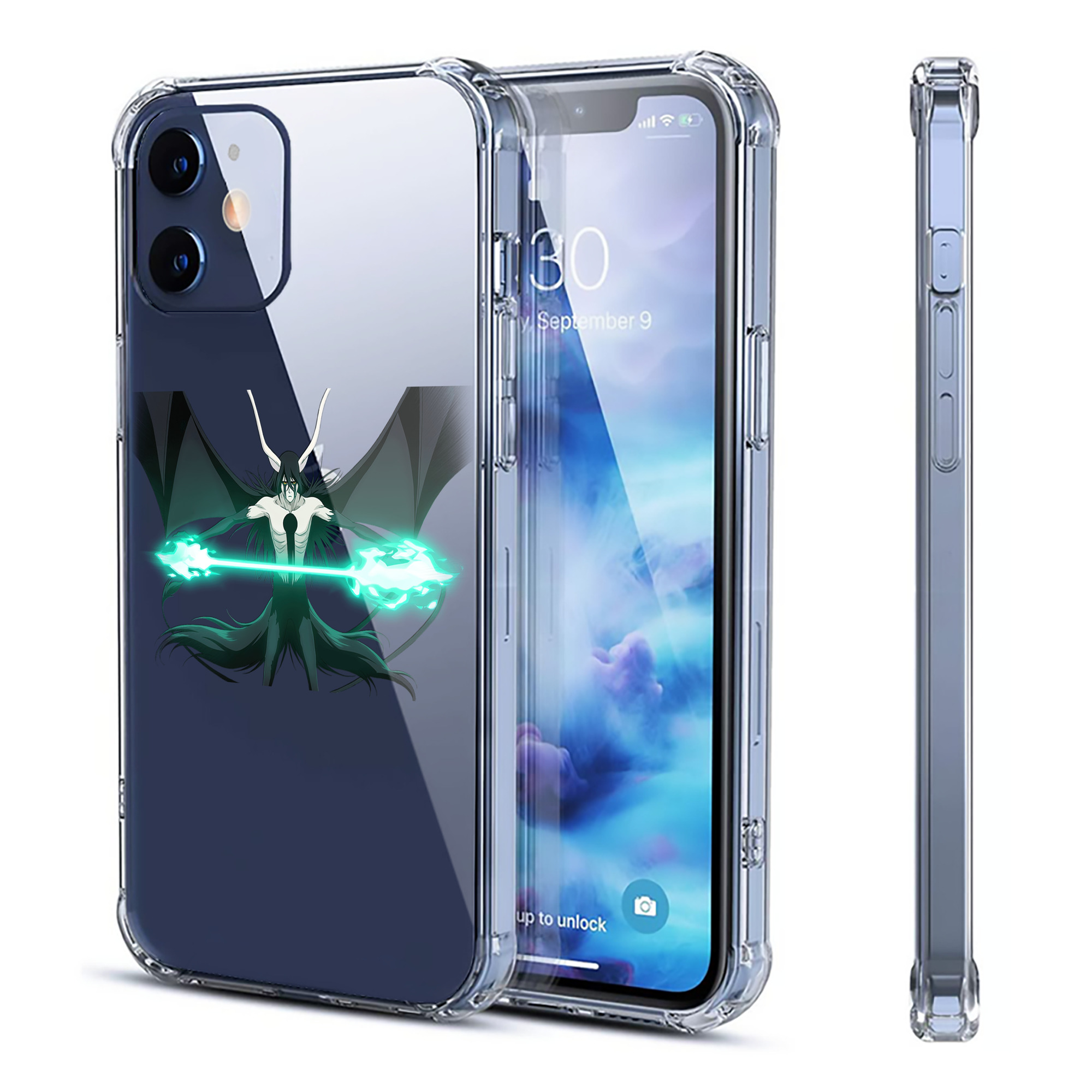 （画像用） ブリーチ ウルキオラ·シファー BLEACH Ulquiorra cifer 【iPhone 12シリーズ対応】透明スマホケース（クリアソフトケース）